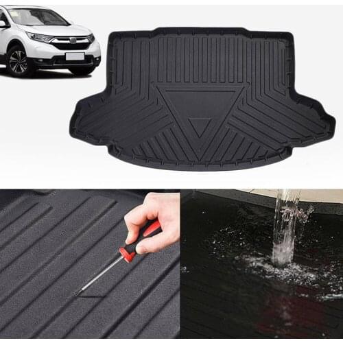 Rear Boot Cargo Mat Fit for Honda CRV 2017-2019 Petrol Black Rubber Car Trunk Cover Protector