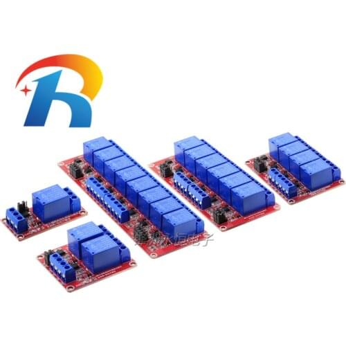 1PCS 1 2 4 6 8 Channel 5V 12V Relay Module Board Shield with Optocoupler Support High and Low Level Trigger for Arduino