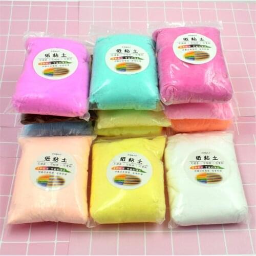 100g/pack DIY Slime Polymer Paper Clay Light Soft Clay Molding Baking Clay Plasticine Play Doughe Educational toys for Kids Gift