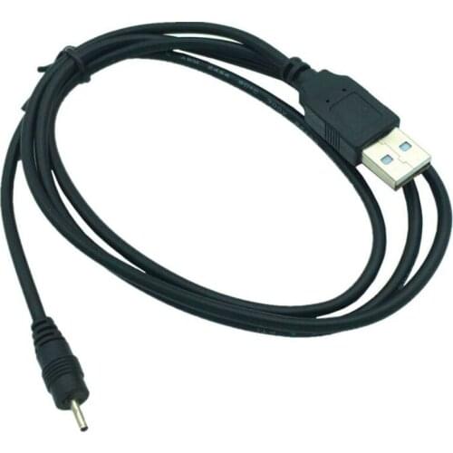 100 pieces 2A DC power plug USB A to DC 2.0 mm x 0.6 mm 5 Volt Barrel Jack charging Power Cable charge adapter cables 1m