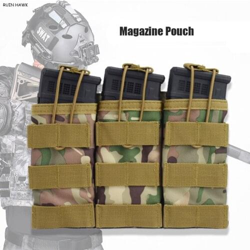 1000D Nylon Single/Double/Triple Magazine Pouch Tactical Hunting Accessories Molle Bag Military Paintball Airsoft Magazine Pouch