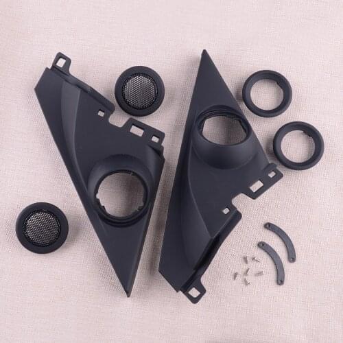 2Pcs Car Front Door Tweeters Speakers Cover Panel Trim Kit Fit for Honda Civic 10th 2016 2017 2018 2019