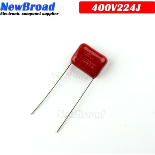 20PCS 400V224J 400V 0.22UF 220NF 400V 224J 224 CBB P10 Polypropylene film capacitor