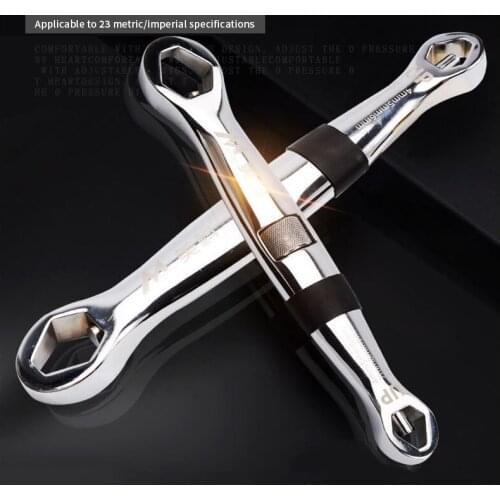 23in1 Multifunctional Universal Wrench Metric Imperial Adjustable Chrome Vanadium Steel Forging Anti-rust Durable Wrench