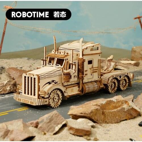 3d model adult diy wooden decompression adult children large difficulty assembly toy car