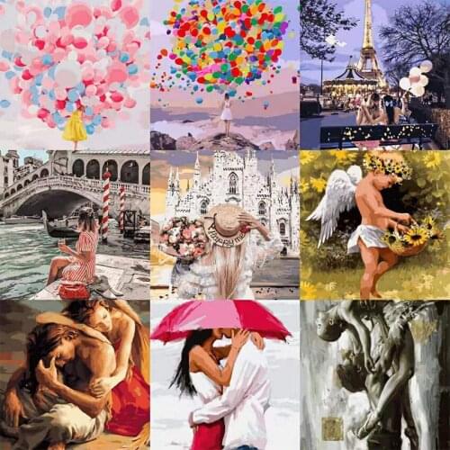 40*50 DIY Acrylic Paint By Number,Home Wall Decorations，Birthday Present，Cute Angel Baby,Factory Outlet,2021The New