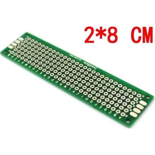 5pcs/lot 2x8cm Double Side Prototype PCB diy Universal Printed Circuit Board