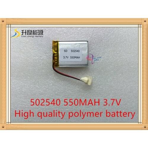 Tablet battery 3.7V 550mAh 502540 Lithium Polymer Li-Po Rechargeable DIY Battery For Mp3 MP4 MP5 GPS Vedio Game toys
