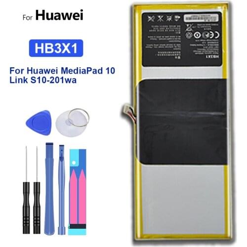 HB3X1 Battery For Huawei MediaPad 10 Link S10-201wa Media Pad 10Link S10 201wa Tablet Bateria