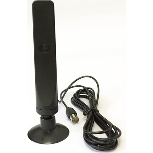 1pcs 16dbi DVB-T TV antenna high gain digital mobile TV aerial sucker base for TV box mobile DVD