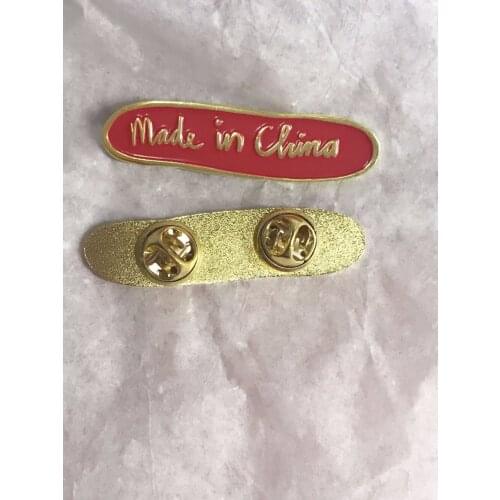 Custmised lapel pin badge,make in china pin,butterfly clutch,gold plated