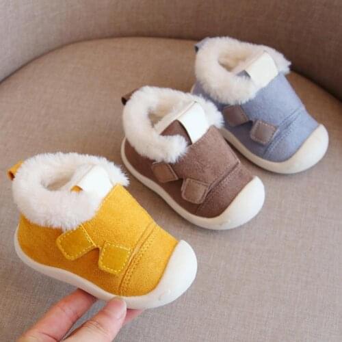 Autumn Spring Winter Toddler Soft Sole Thicken Warm Baby Shoes Baby Girl Boy Non-slip Snow Boots Kids Shoes for Girls Gifts