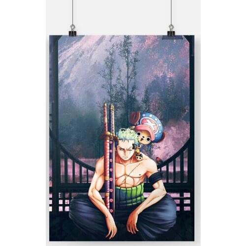 Home Decor Roronoa Zoro Canvas Wall Art Chopper Painting Pictures One Piece Printing Modular Cartoon Role Poster For Living Room
