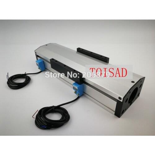 GF80 1605 500MM Sealed Dustproof Ball Screw Slide Rail Linear Motion Guide Moving Table Slip-way +2Pcs Limit switch(No motor)