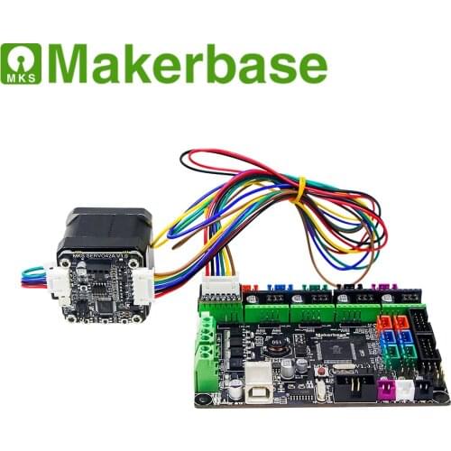 Makerbase MKS SERVO42A 42 closed loop stepper motor set with adapter plate for direct use