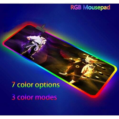 Uchiha RGB Mouse Pad 900x400x2mm Pad Mouse Carpet Computer Padmouse Domineering Gaming Mousepad Gamer To Keyboard Mats gift
