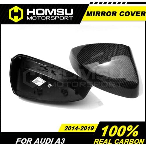 Carbon fiber Mirror cover for AU-DI A3 2014-2019 Rear view mirror Cover for AU-DI A3 2014-2019