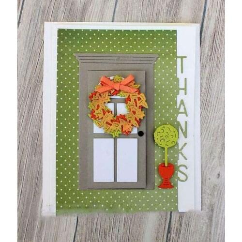 House Door Metal Cutting Dies Scrapbooking Embossing for Card Making Craft Stencil Photo Mold DIY