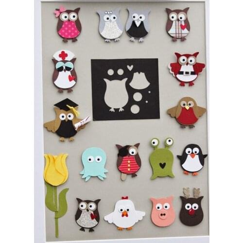 Cartoon Animal Owl Metal Cutting Dies for DIY Scrapbooking Embossing Paper Cards Making Crafts Newest 2019 Die cuts