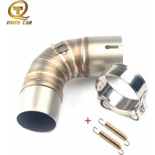 Motorcycle Exhaust Mid Tube Link Pipe Muffler Slip on Connect Stainless Steel For Honda 1000R CB1000R 2008-2016 Moto Accesories