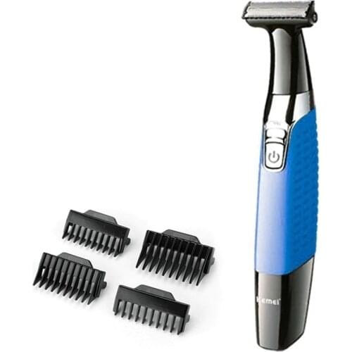 Mens body face electric shaver electric razor for men stubble trimmer beard shaving edge trimer one blade hair trimmer back