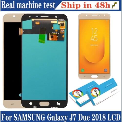 Amoled 100% Original 5.5'' Display for Samsung Galaxy J7 Duo 2018 J720 J720F Full LCD Touch Screen Digitizer Repair Parts