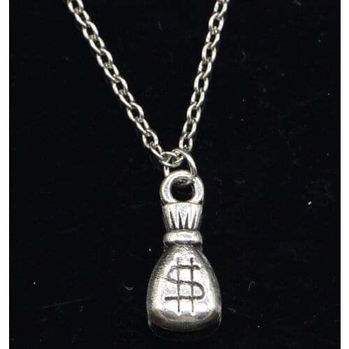 New Fashion Necklace 20x9x5mm wallet dollar money Pendants Short Long Women Men Colar Gift Jewelry Choker