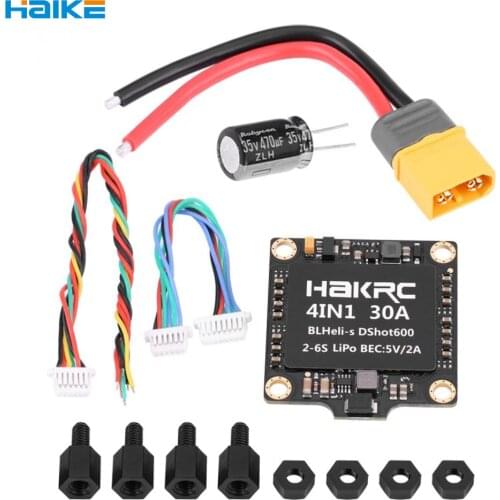 HAKRC 15A/20A/30A/40A/50A 4In1 50A 3-6S BLHeli_32 5V 3A BEC Dshot1200 Mini Size ESC for DIY Quadcopter FPV Racing Drone