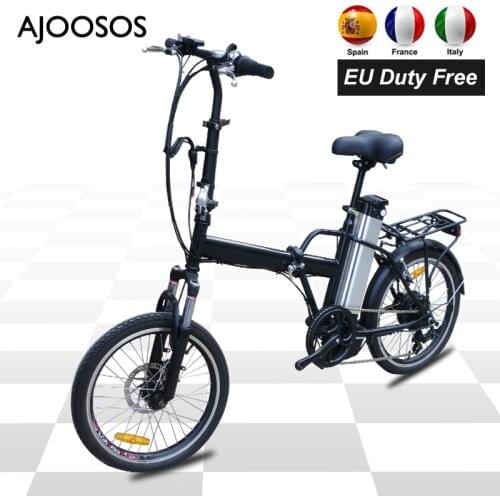 No tax Folding Electric Bike 36V 250W Adult Electric Bicycle 20 inch Ebike 10AH Rechargeable Battery 25KM/H bicicletas baratas