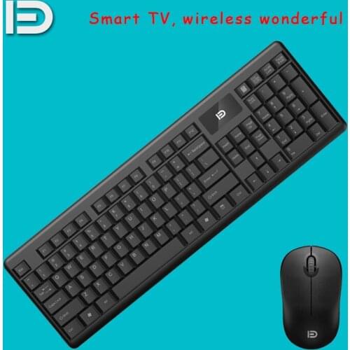 Standard 2.4G optical wireless keyboard and mouse set multimedia keyboard 1600DPI mouse for Android IOS PC notebook TV