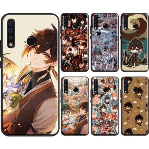 Zhongli Genshin Impact Case For Huawei Honor 8X 9X 10X 10 Lite 10i 7A 7C 4C 6C Pro 8A 9A 7S 8S 20 Pro Back Cover