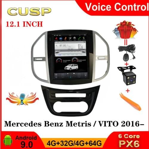 ANDROID Vertical screen For Mercedes Benz Metris 2016-VITO 12.1 inch RAM 4G ROM 64G Car Multimedia NAVIGATION Car Stereo CAR GPS