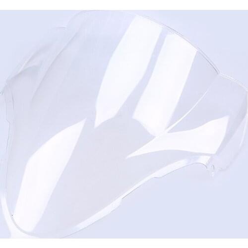 ABS Clear/Black Motorcycle Wind Deflector Windscreen Double Bubble For Suzuki Hayabusa GSXR1300 1999-2007 Pare Brise Moto