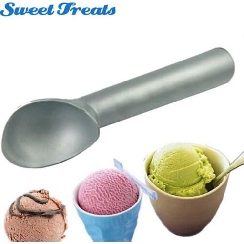 Sweettreats 1pcs Aluminum Ice Cream Scoop Non-Stick Anti-Freeze Spoon Dipper Craft Kitchen Tool