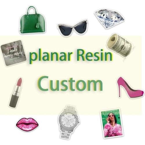 Custom Plane Resin Designer Logo Free Design of Different Sizes of Acrylic Bow Accessories DIY Decoration Crafts 10 Pieces