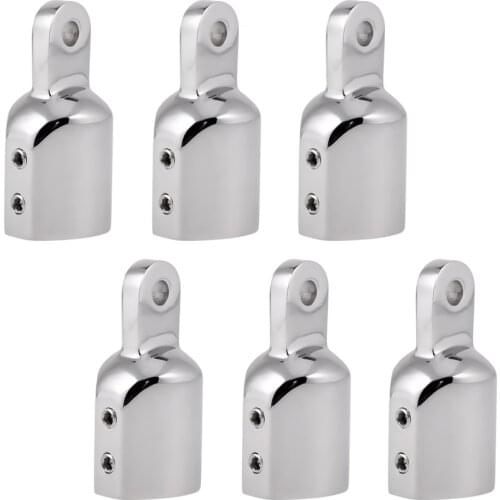316 Stainless Steel Eye End Cap Bimini Top Eye End Cap Fits 1' Pipe Marine Hardware