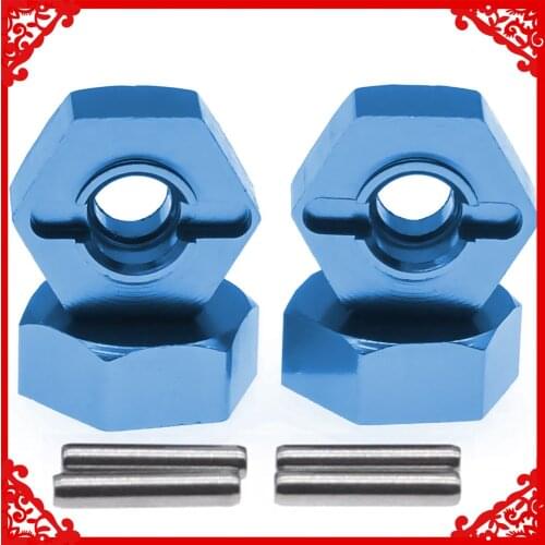 4pcs machined alloy wheel hub hex adapter 12mm/5mm for rc hobby model car 1-14 Wltoys 144001 buggy option hop-ups parts