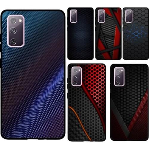 Car Carbon Cibre Print Soft Case For Samsung Galaxy S21 Ultra S20 FE Note 20 Note 10 Plus S8 S9 S10 Phone Cover