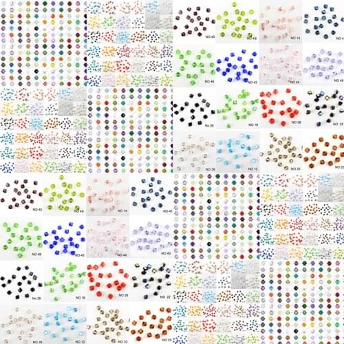 NEW 1000 pieces exquisite 2/3/4mm Bicone Austria Crystal beads for Jewelry marking necklace&Bracelet You pick colour