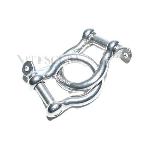 Diving 316 stainless steel D-shaped buckle portable rope camera bracket connection hanging buckle horseshoe buckle