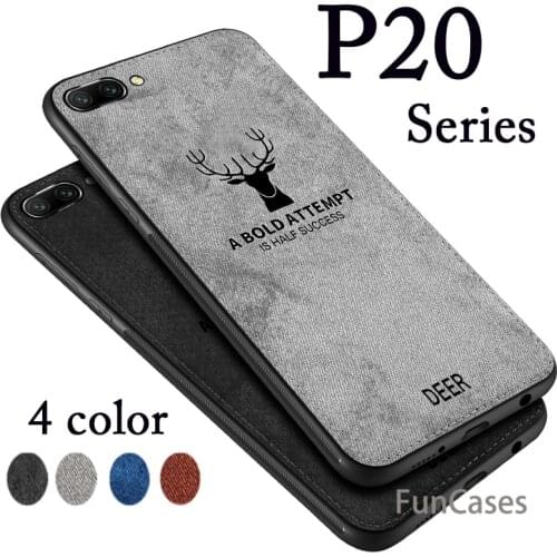 For Huawei Case p20 pro Fabric Case For huawei p20 lite pro Soft Silicone Frame Back Cover on huwei 20p p20lite p20pro p 20 lite