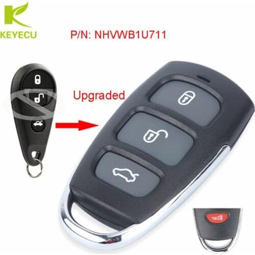 KEYECU New Upgraded Remote Car Key Fob 3+1 Button for Subaru Tribeca Forester Impreza Legacy Outback P/N: NHVWB1U711