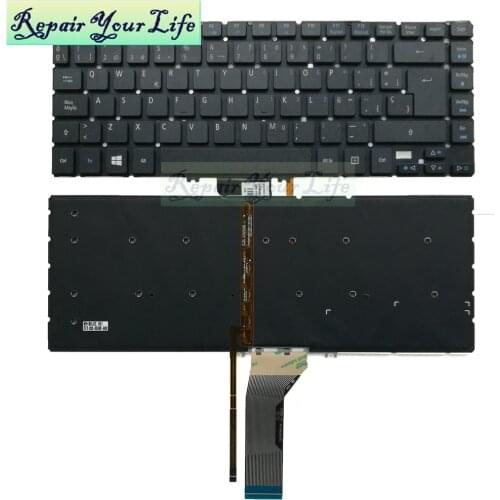 Repair You Life Laptop Keyboard For Acer For Aspire R7-572 R7-572G R7-572P SP version keyboard With backlit New and Original