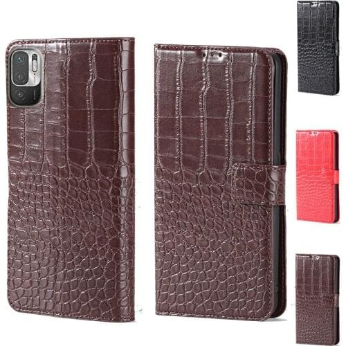 For Xiaomi Redmi Note 10T 5G Crocodile design Flip Leather Wallet Phone Case For Xiaomi Redmi Note 10 5G Phone cover card slot