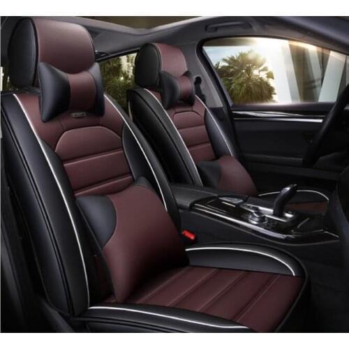 Leather linen car seat cover for vw polo accessories passat b6 b7 b8 b5 vw golf 5 golf 6 7 touran tiguan jetta car accessories