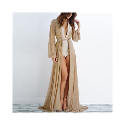 Summer Beach Cover Up Women Beach Dress Solid Bikini Cover Up Swimwear Women Robe De Plage Beach Wear Cardigan Bathing Suit