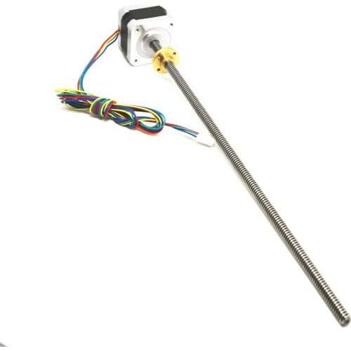 3D Printer Linear Stepper Motor 42mm NEMA17 17HS3401 Screw Rod Stepping Motor TR8*4(P2)*324mm Lead Screw Linear Stepper
