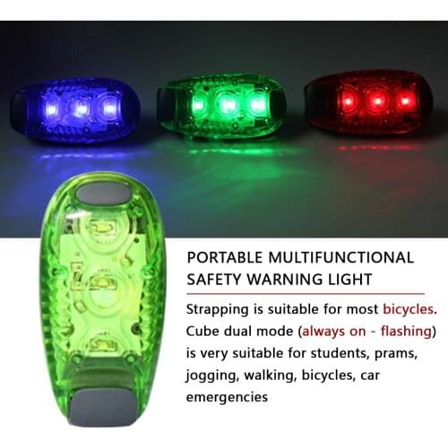 Multifunction Warning Light Night Cycling Helmet LED Light Bike Taillight Two Modes Waterproof Alert Lamp for Night Running