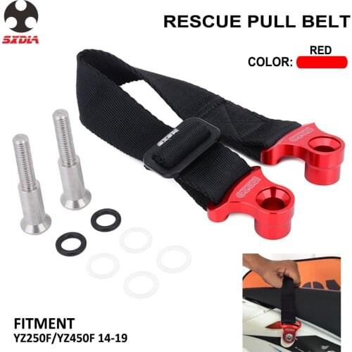 Motorcycle 470MM 325MM Front Rear Rescue Strap Pull Belt For YAMAHA YZ250F YZ450F YZF250 YZF450 14 15 16 17 2018 2019 Dirt Bike