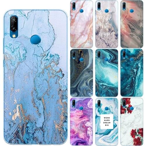 Marble Stone Soft TPU Case Cover For Coque Huawei P10 P20 P30 Lite Pro P8 Lite 2017 Nova 5I 4 3I 3 Y9 2018 2019